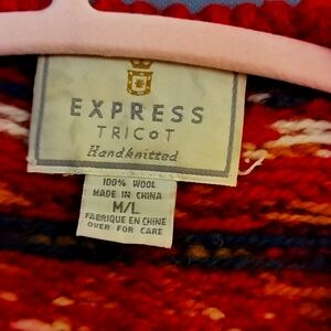 Vintage hand knit sweater